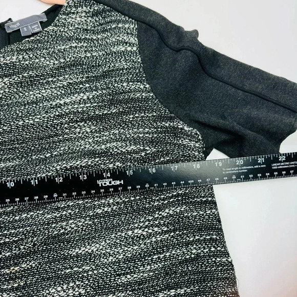 Vince Textured Tweed Wool Boxy Zip Top Size Small - Picture 6 of 10